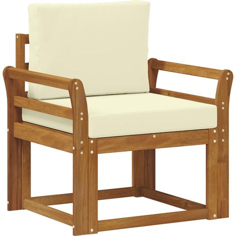 Maison Exclusive - Outdoor-Sofa Massives Akazienholz und Polyeste