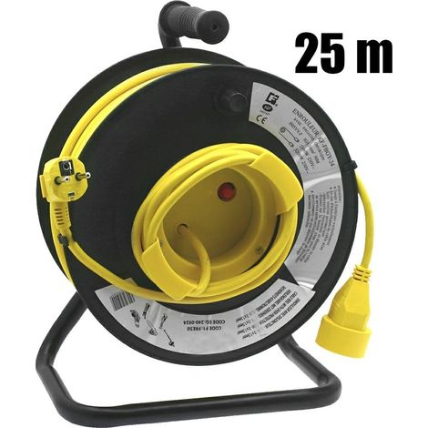 Rollenkabeltrommel mit Elektrokabel Länge 25 m 330155