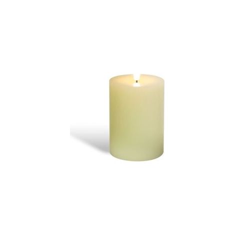 Bougie LED décorative 10 cm en cire véritable avec flamme vacillante – piles incluses, sans marque (1/4)