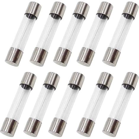 Fusible - Verre - 1 25 A - 250 V - 6 x 30 mm - Protection Contre Les Surintensités - 10 Pièces (1/5)
