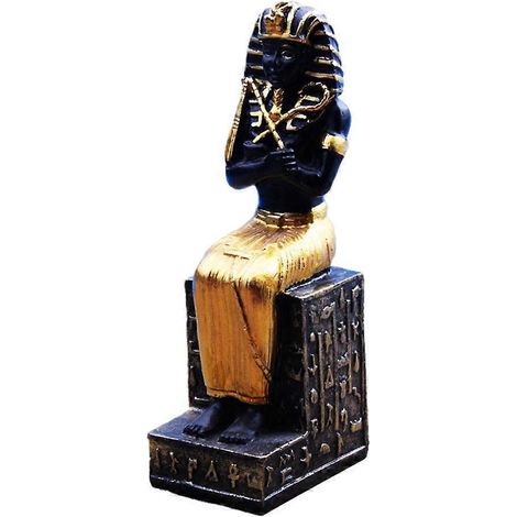 Figurine de pharaon égyptien antique (1 pièce) - Décoration pour la maison ou le bureau - Objet de collection-11X3.5CM (1/4)