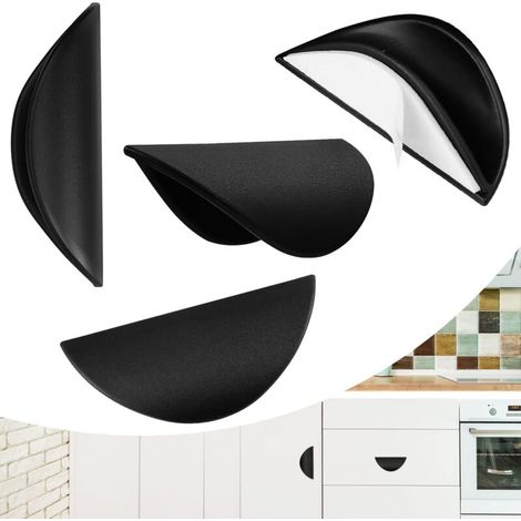 Poignée de meuble, poignée de porte coulissante de cuisine, usage intérieur et extérieur, ensemble de 4 pièces (1/5)