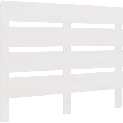 Maison Exclusive - Tête de lit Blanc 75x3x80 cm Bois massif de pin (1/5)