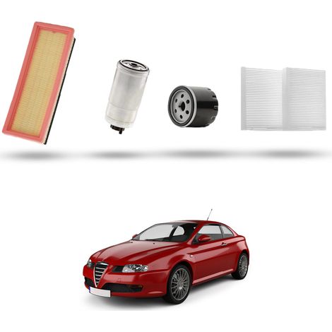 Kit Tagliando 4 filtri compatibile con Alfa Romeo GT 1.9 JTD 16V 110kw dal 2004 al 2010 (1/5)