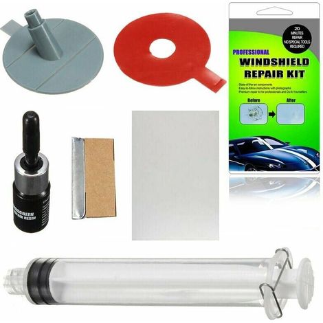 Kit Réparation Pare-Brise - Système Sous Vide avec Gel de Réparation pour Fissures et Rayures sur Verre Automobile - 1 Pièce (1/5)