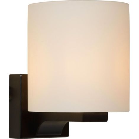 Applique murale, Verre, 33 W, Noir, Opalin (1/5)