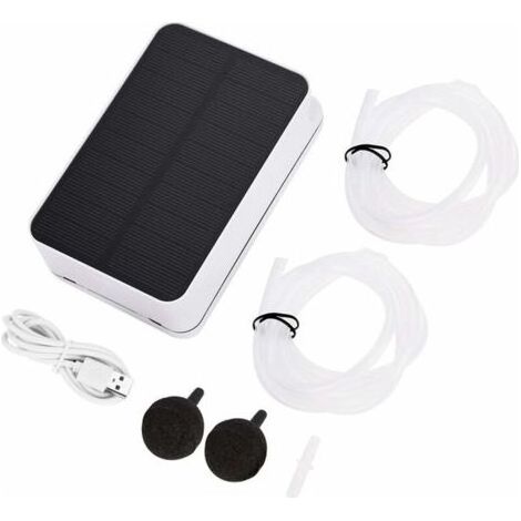 Oxygénateur solaire étanche pour piscine – Pompe à air 2200 mAh – Panneau solaire pliable 100° – Économie d'énergie et respectueux de l'environnement (1/5)