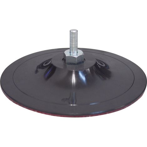 Ponceuse auto-adhésive EDELCO PDV 115 mm avec broche et base haute durabilité.