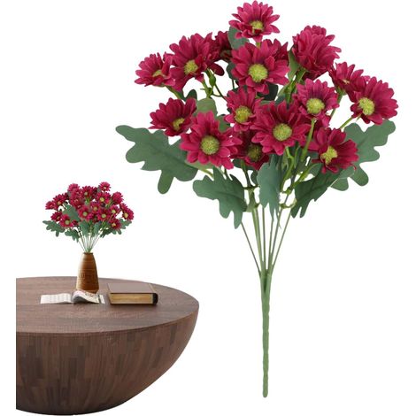 Fleurs Artificielles Déco artificielles résistantes aux intempéries Fausses Fleurs Imperméables Pour Porche Vase Pots Jardinières Balconnières (1/5)