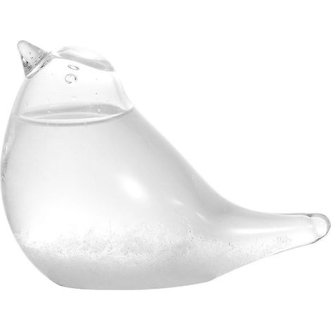 Baromètre en verre, cadeau oiseau, baromètre tempête de bureau, décoration oiseau, verre météo (1/5)