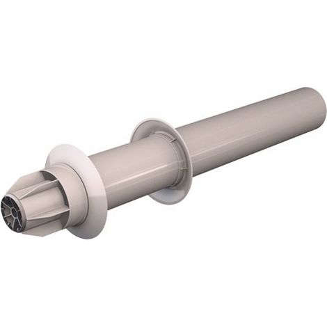 Ubbink – Conduit de fumée horizontal 60/100mm en aluminium – Longueur 800mm – Pour installation gaz en espaces confinés (1/4)