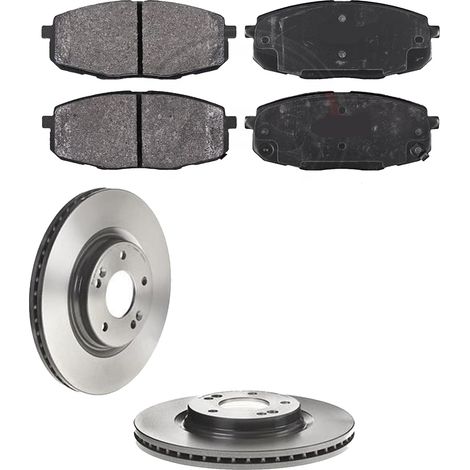 KIT FRENI ANTERIORI compatibile con HYUNDAI KONA (OS) - DISCHI + PASTIGLIE OEM: FDB5038, FDB5039 / 18561 /SOSTITUZIONE DIRETTA/BASSA POLVERE/SILENZIOSO (1/5)