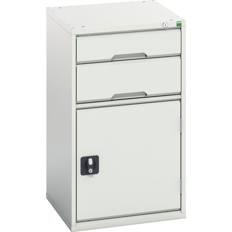 Bott 16925037.16 Verso 2 Drawer + Cupboard 900 x 525mm Light Grey BOT169250376