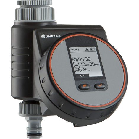 Gardena Wassersteuerung Flex 1890-28 automatisches Bewässerungssystem schwarz grau orange