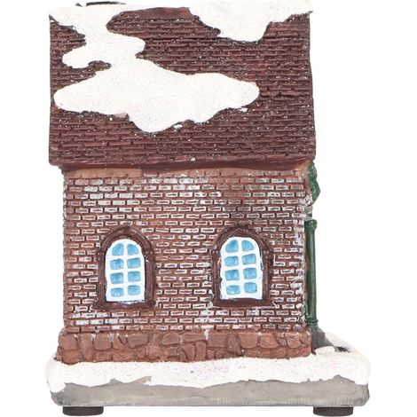 Weihnachtsdorfhaus im Vintage-Stil, exquisite Landschaftsgestaltung, LED-beleuchtetes Weihnachtshaus für Heimdekoration, Geschenke Typ A (1/5)