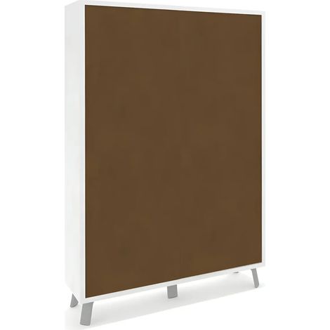Mobile 4 Ante 108L x 41P x h161 – Finitura Bianco Opaco e Ruggine – Sarmog (1/4)