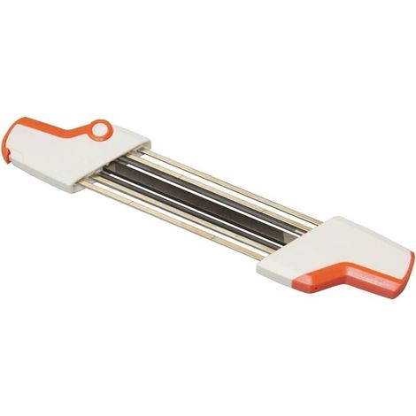 Pour aiguiseur de tronçonneuse Stihl compatible avec chaîne de tronçonneuse Stihl 3/8 P, lime facile Stihl 2 en 1 4,0 mm