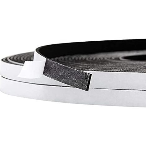 Dichtungsband Selbstklebende, Gummi Dichtungsband für Tren und Fenste, Anti-Kollision/Schalldichter/Wasserdichter/Staubdicht Dichtband Fenster(6mmx1.5mmx20m, Schwarz-Weißer Kleber) (1/5)