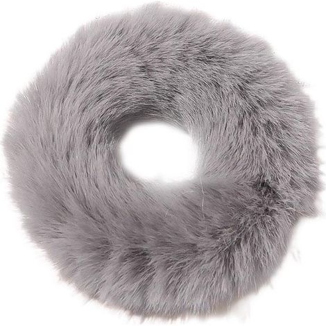 Bandeau pour cheveux gris en fourrure, taille XL, pour femmes (1/2)