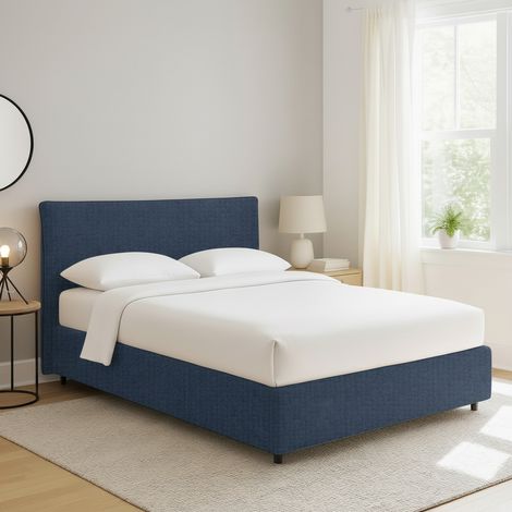 Cama Una Plaza y Media Altrincham, Desenfundable, Hecho en Italia, azul (1/4)