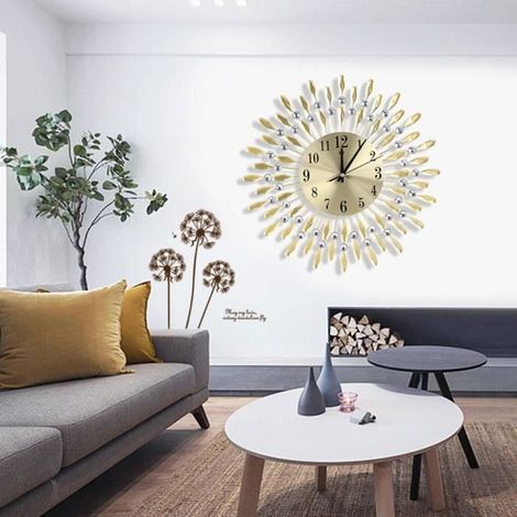Horloge Murale - Household - Moderne - Mouvement Silencieux - Verre - 38x38x16cm (1/4)