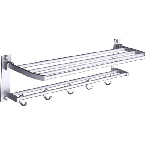 fürs Badezimmer klappbar aus verchromtem Aluminium zur