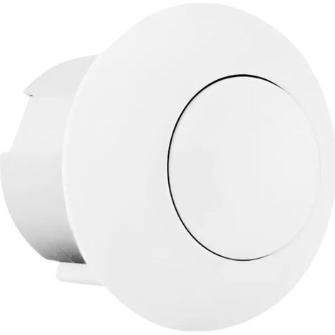 Druckknopf für wandhängendes WC, weiß.