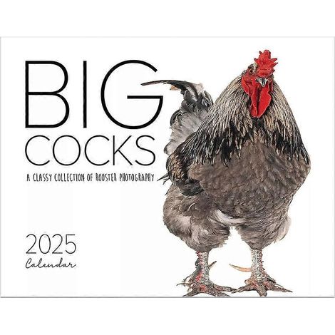 Calendrier des grands coqs 2025, calendrier mural du coq, calendrier mensuel pour la planification (1/5)