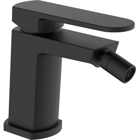 Miscelatore bidet nero opaco con piletta click clack - serie Venere (1/2)
