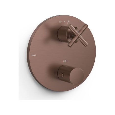 Pièce apparente pour boîtier encastré 2 voies Therm-box Volcanic - TRES 28325001VO