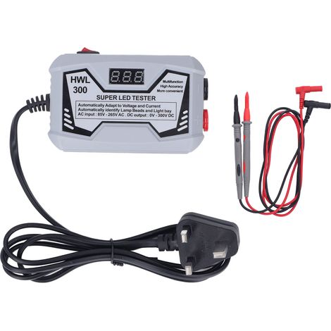Testeur de bande LED Super, lampe de contrôle pour réparation TV rétroéclairage, gris 85‑265V prise UK (1/5)