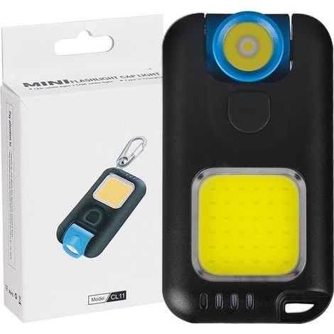 LED Headlamp Safety Light with Clip for Sports Outdoor Child Running Camping, 6 Modes USB Rechargeable, Clip-on Light that Can be Attached to Clothing or Backpack (1PC) (1/5)