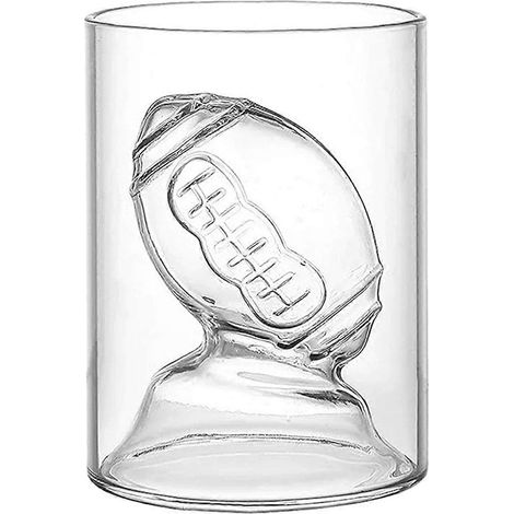 Verre à vin/whisky à double paroi isolante, idéal pour le golf, le rugby et les boissons alcoolisées. Sans plomb. Cadeau original pour les amateurs de golf. (1/5)