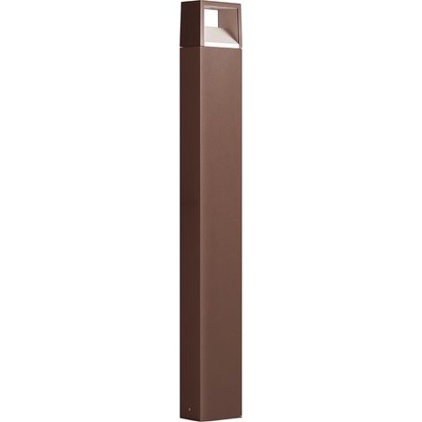 Lanterne d'extérieur gea led ges1162 100h marron led lampadaire classique en aluminium