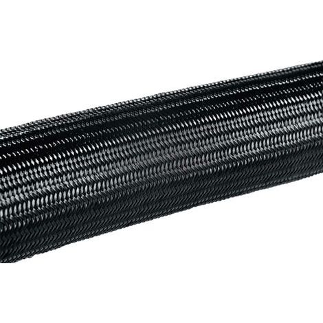 Gaine tressée HellermannTyton HEGPA6616-PA66-BK 170-41600 noir Polyamide 12 à 18 mm 50 m (1/4)