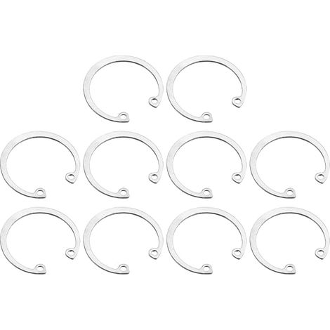 10Pcs 38mm Anneau Circlips Interne 304 Acier Inoxydable Argenté (1/5)