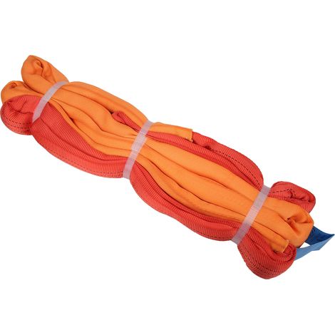 Sangle de levage flexible 5T/3M en polyester haute résistance, élingue de levage sans fin (1/5)