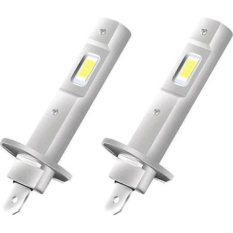 2 Stück H1-Autoscheinwerferlampen, superhelle LED-Autolampen, 12 V, 25 W, kabellos, Plug & Play, 6500KJXLGV (1/5)