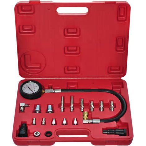 Kit testeur de compression moteur diesel 20 pièces, manomètre 0-70 bar avec adaptateurs - PANGIVO (1/4)