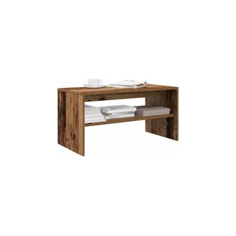 Meuble TV vieux bois 80x40x40 bois d'ingénierie (1/5)