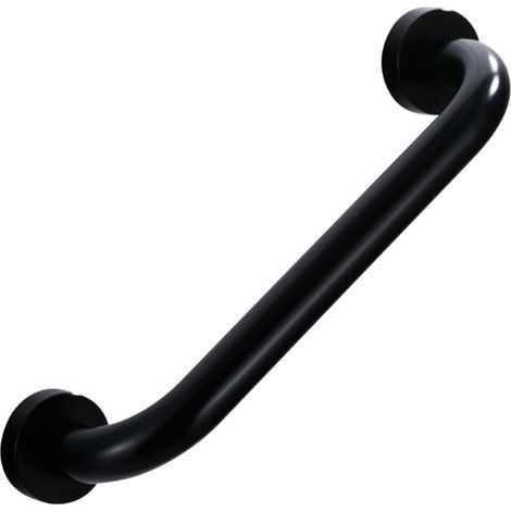 Grab bar, safety grab handle for bath, toilet, shower, child, woman, elderly person, 30 cm, black (1/5)