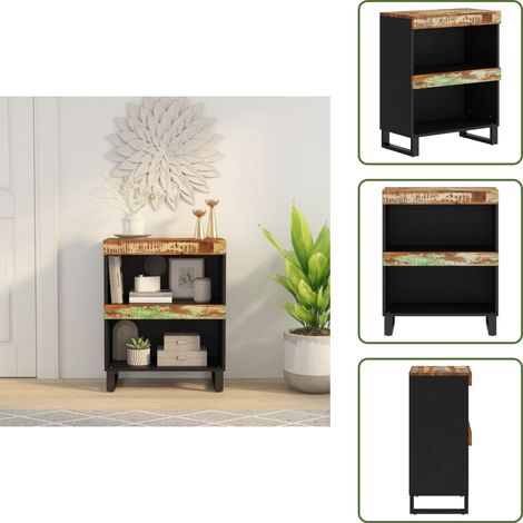 The Living Store Credenza 60x33x75 cm in Legno Massello di Recupero - Credenza industriale