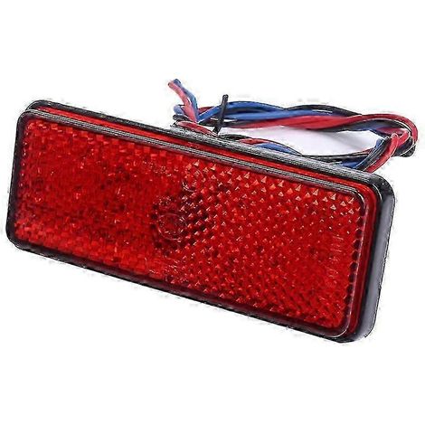 unidad de luz de freno trasera, antiniebla y de posición universal para coche, ATV y SUV de 12 V, color rojo, 24 LED, SZRH AS