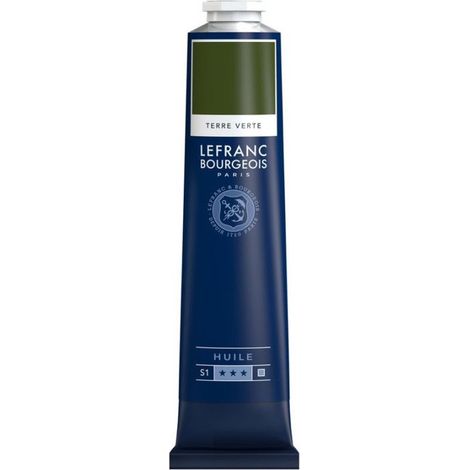 Peinture à l'huile en tube terre verte 150ml - Lefranc & Bourgeois