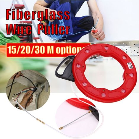 Tire fil electrician 30M Kit rétractable d’installation pour Câbles électriques en polyester en Boîtier Plastique (1/4)