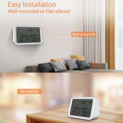 Capteur de température et d'humidité Tuya Zigbee 3.0 pour détecteur de luminosité, hygromètre et thermomètre (1/4)