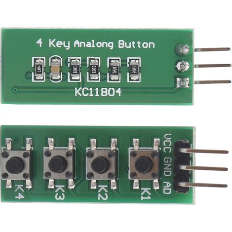 Module à touches compact à 4 boutons, 1 sortie analogique (broche AD) KC11B04 (1/5)
