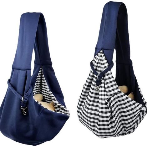 Sac de Transport pour Chien et Chat - Marque - Modèle - Bleu - Pour Animal de Petite et Moyenne Taille (1/4)