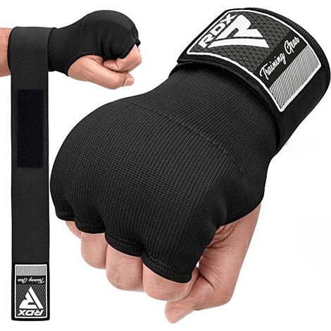 Gants de boxe noirs, dragonne de 69 cm, taille M professionnelle MMA