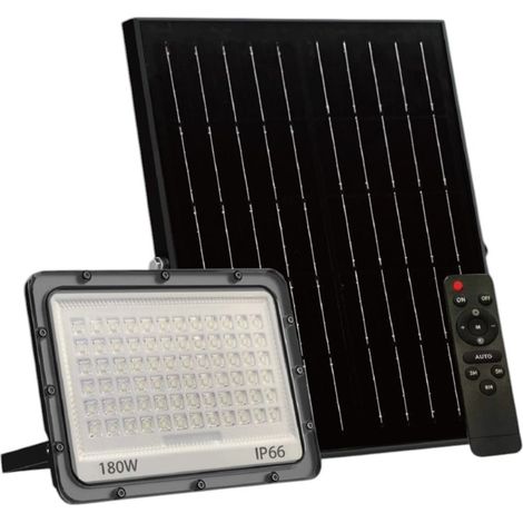 Trade Shop - LED-Leuchtturm im Freien mit 180W IP66 Solarpanel einstellbar Lichtfernbedienung SF319-180-3C - (1/5)